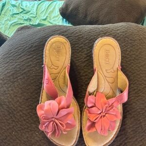 NWOT Born Pink Leather Sandals Women's 11